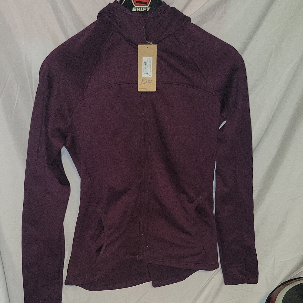 Womens Medium Cycling Jacket Fleece Lined Lightly Fitted Mtn Road Gravel